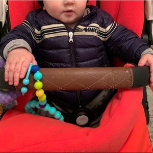 Baby Moncler lightweight puffer.